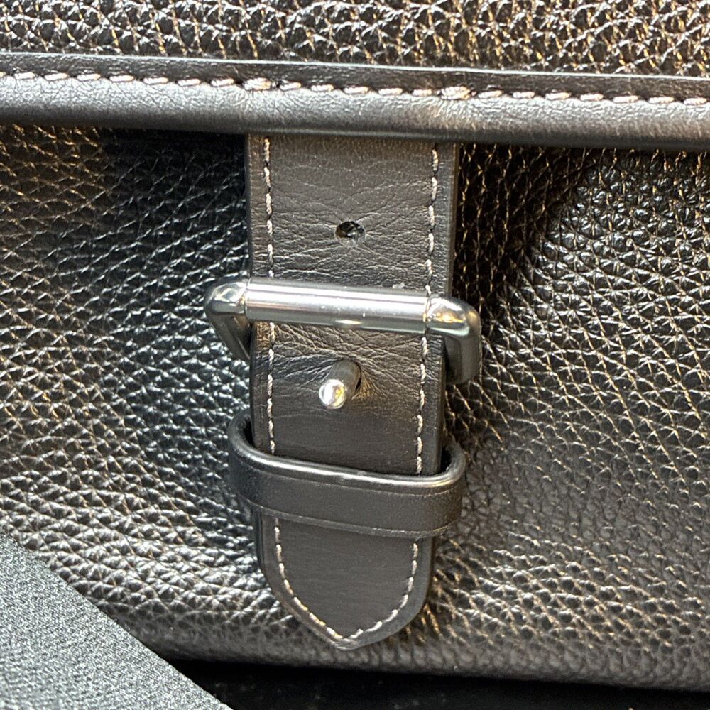 COACH Sprint Leather Messenger Bag Crossbody Bag Black F2444 CL952 - Picture 4 of 16